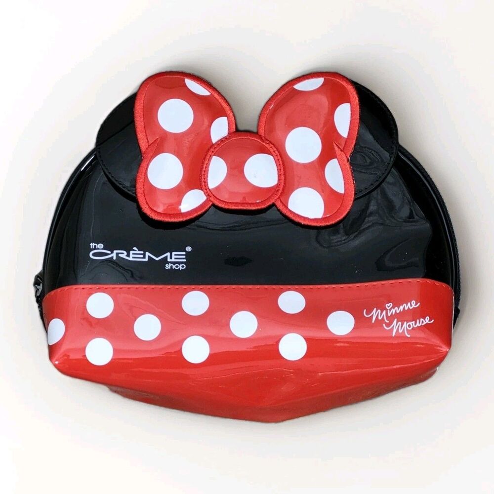 Minnie Mouse Cosmetic Bag The Creme Shop Makeup Travel Pouch